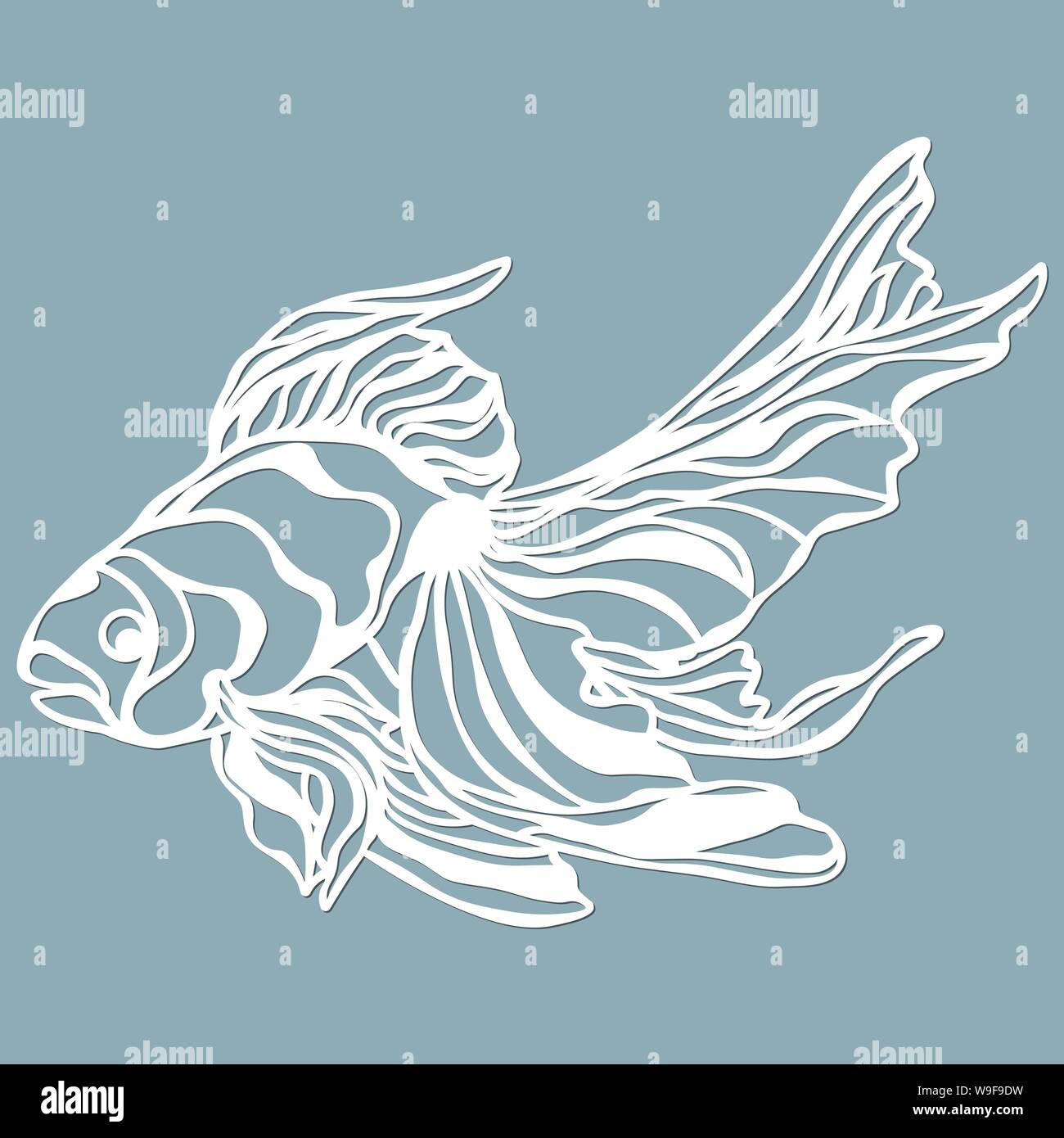 fish for laser cutting. Suitable for cutting from paper, wood metal ...