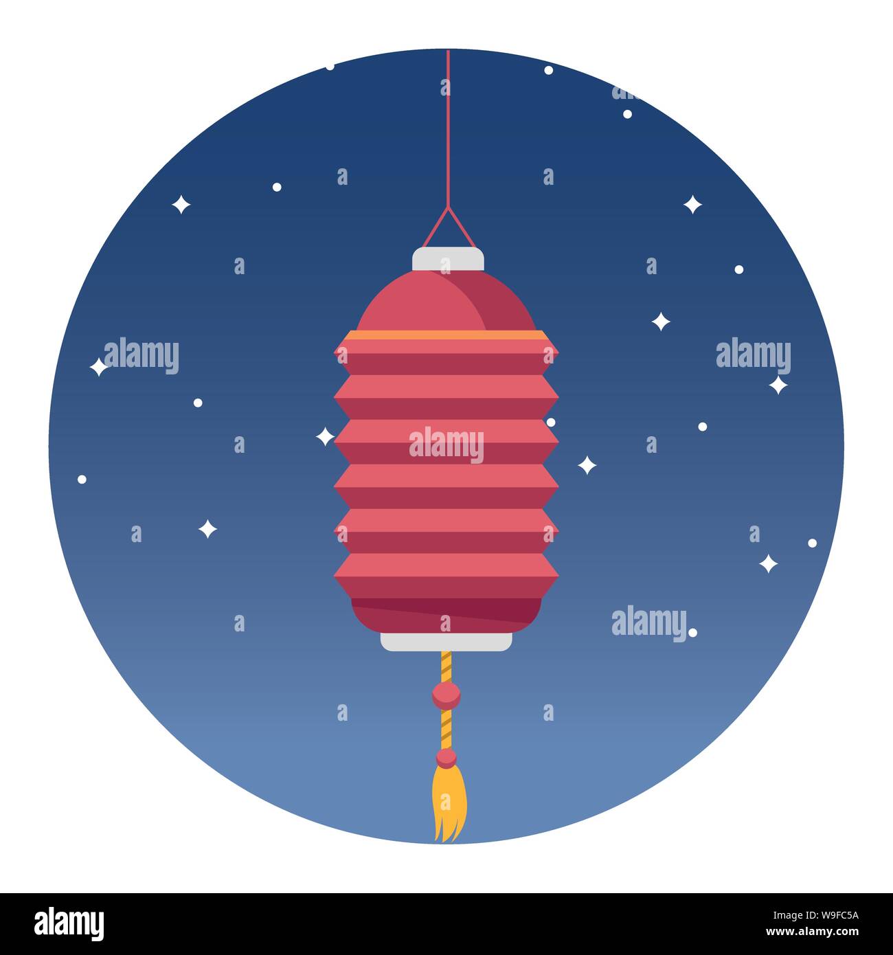 Chinese paper lantern hanging light Stock Vector Image & Art Alamy