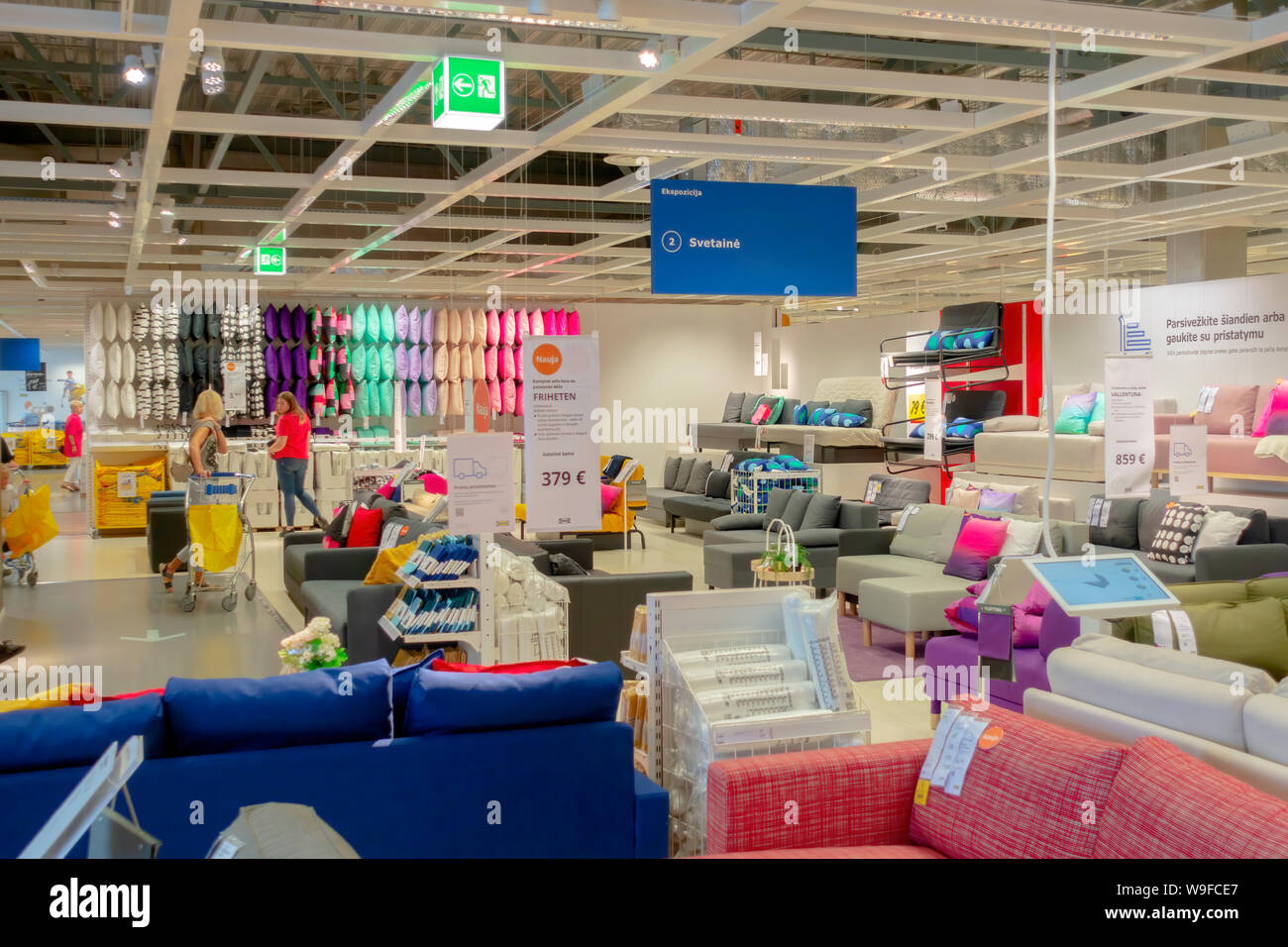 Interior view inside IKEA store. IKEA is the world's largest furniture Stock - Alamy