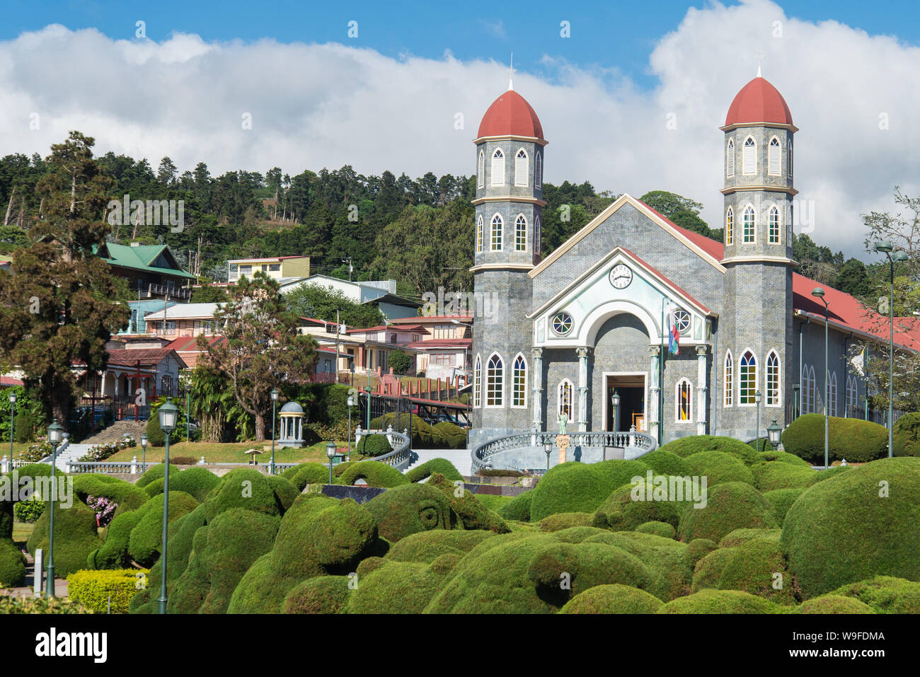 Zarcero church in Costa Rica Stock Photo