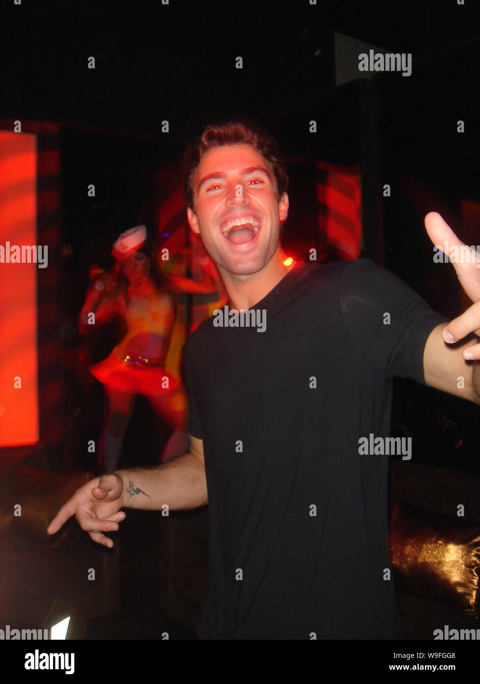 Miami, United States Of America. 12th Oct, 2008. Jenner_Karu_101108_02_EXCLUSIVE COVERAGE MIAMI, FL - OCTOBER 12 (EXCLUSIVE COVERAGE) TV personality Brody Jenner Parties the night away at Karu & Y Nightclub on October 12, 2008 in Miami, Florida City. People: Brody Jenner Stock Photo