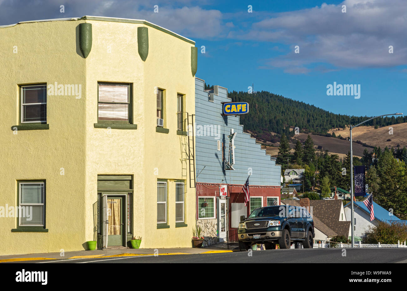 Washington, Tekoa, historic downtown Stock Photo Alamy