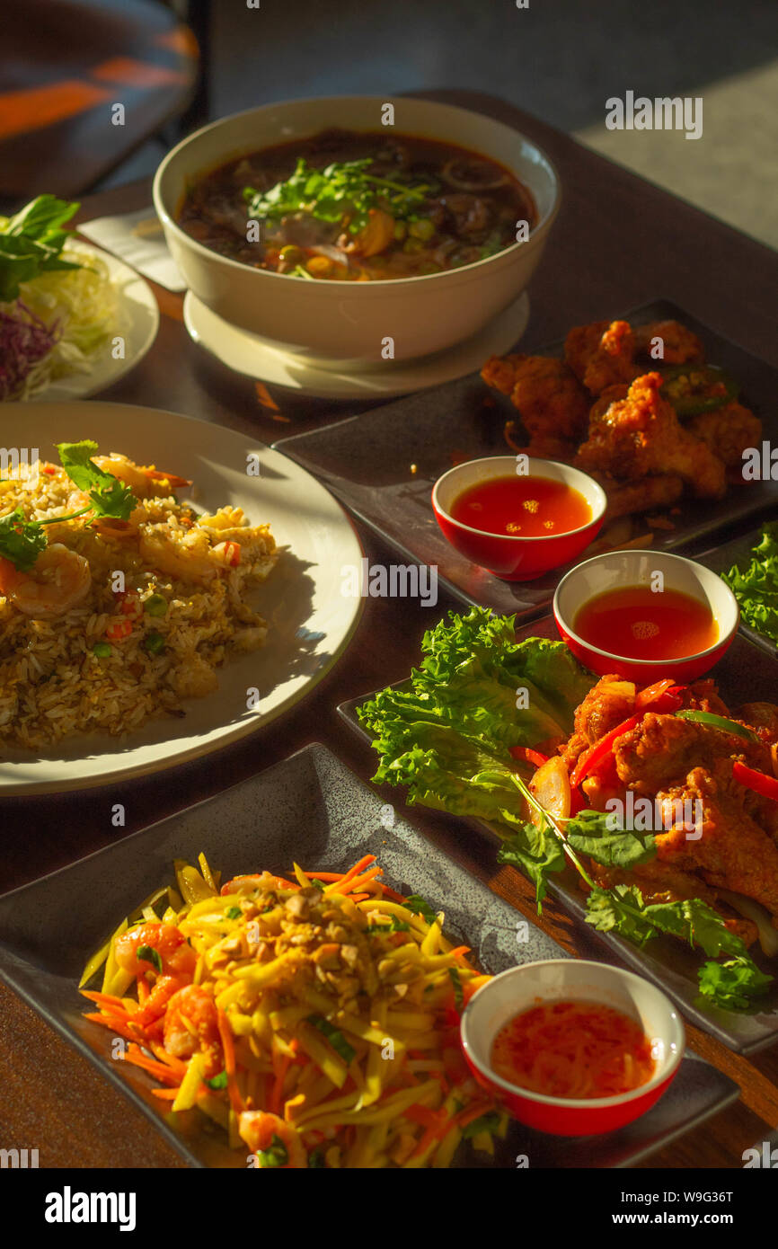 Brochure worthy shot of Vietnamese food Stock Photo
