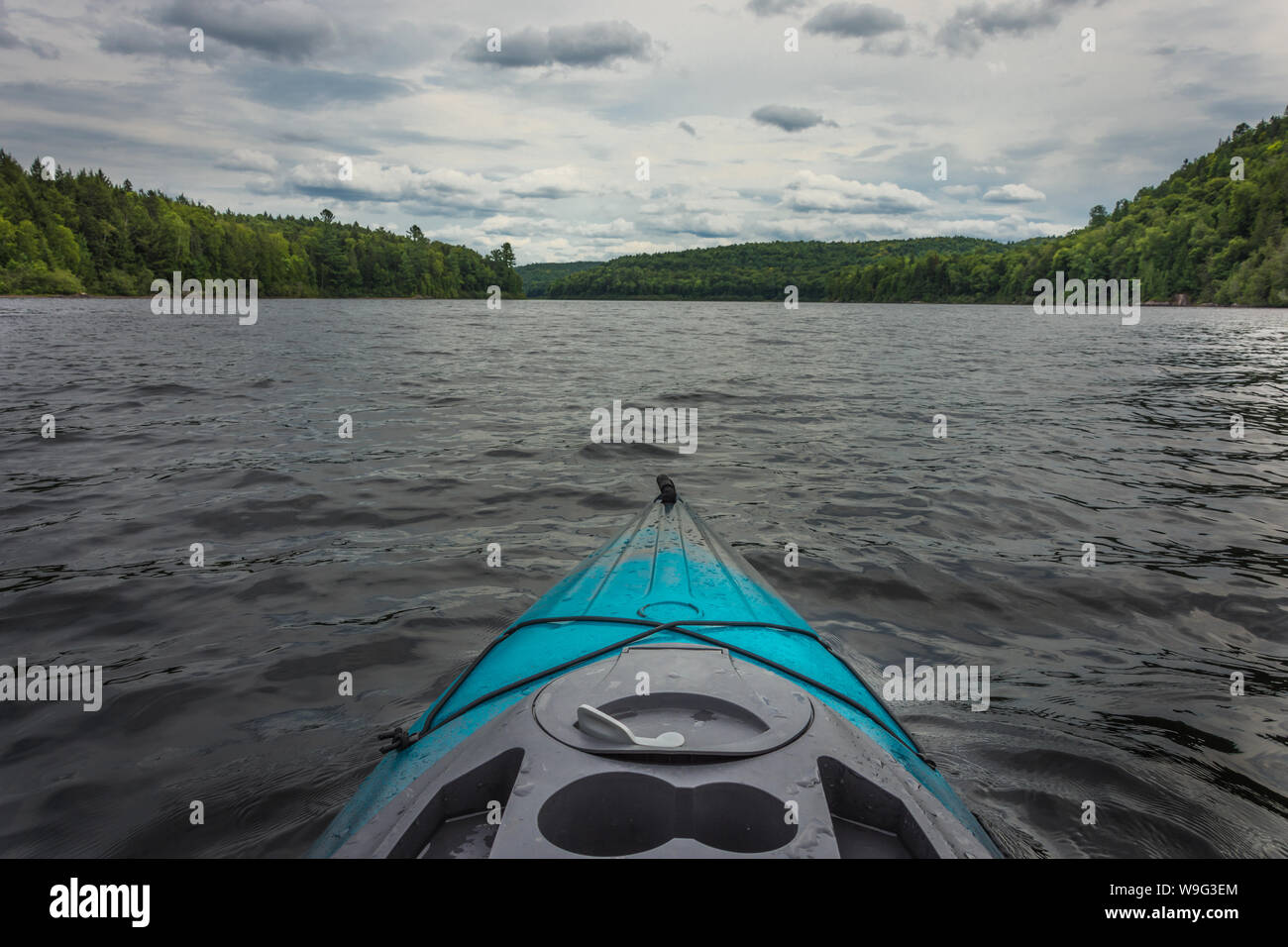 Kayak camping in northern Quebec Stock Photo Alamy