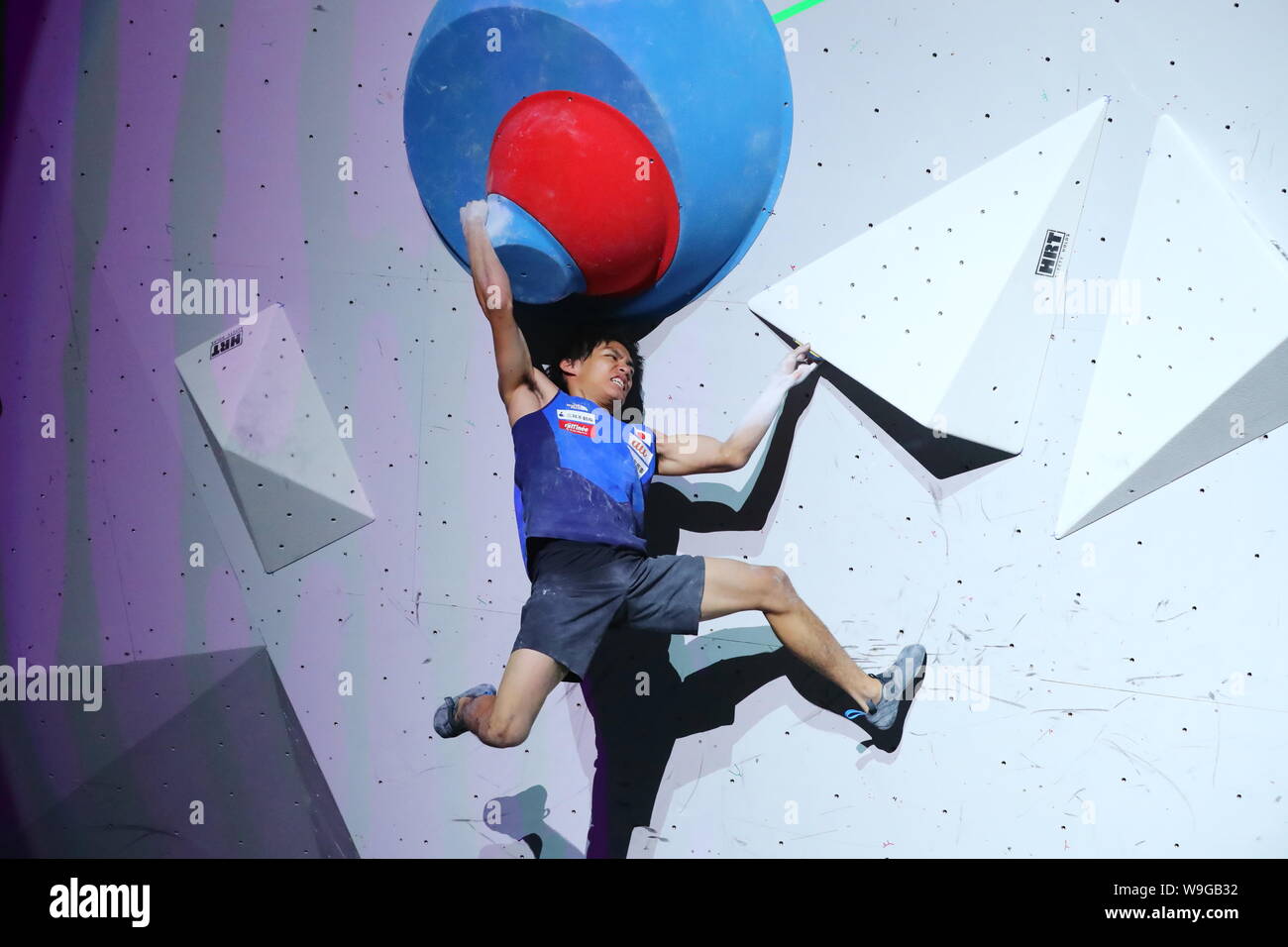 Tokyo, Japan. 13th Aug, 2019. Tomoa Narasaki (JPN) Sport Climbing