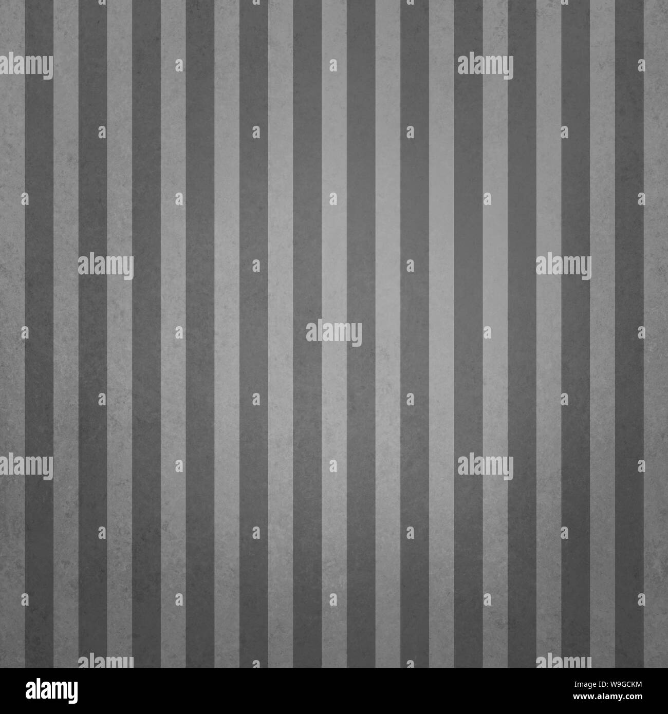 Elegant black and white striped background. Light and dark gray pin stripes in vertical lines in an old vintage textured design that is elegant. Backg Stock Photo
