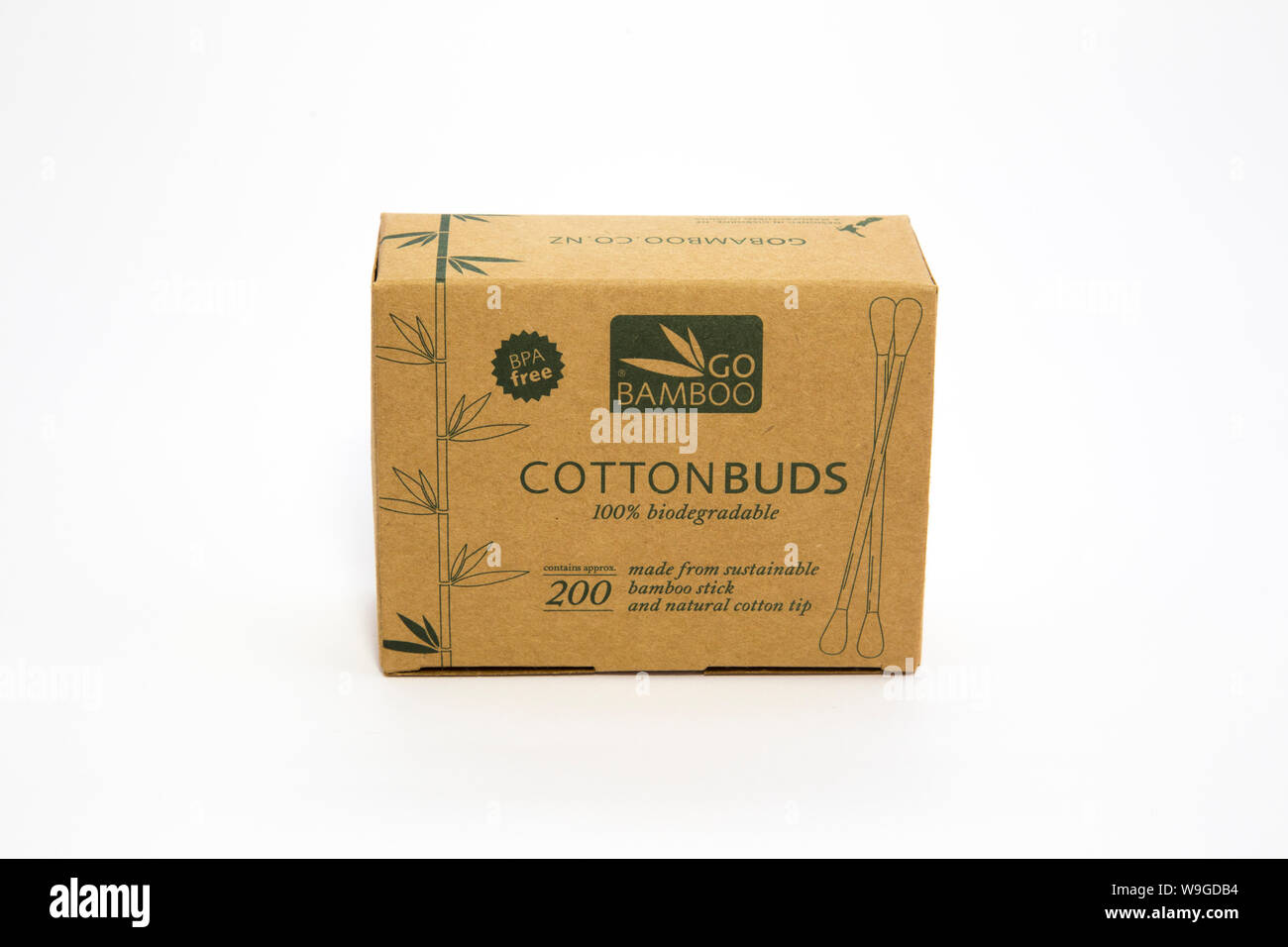 Biodegradable cotton buds with bamboo stem. Better for the environment than traditional buds. Go