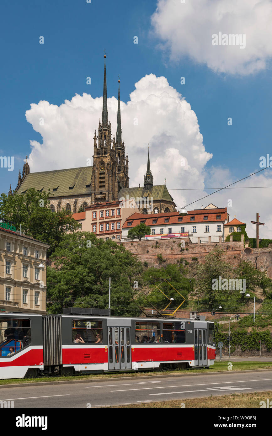 Cathedral of St. Peter and Paul, Brno, Czech Republic, Europe Stock Photo
