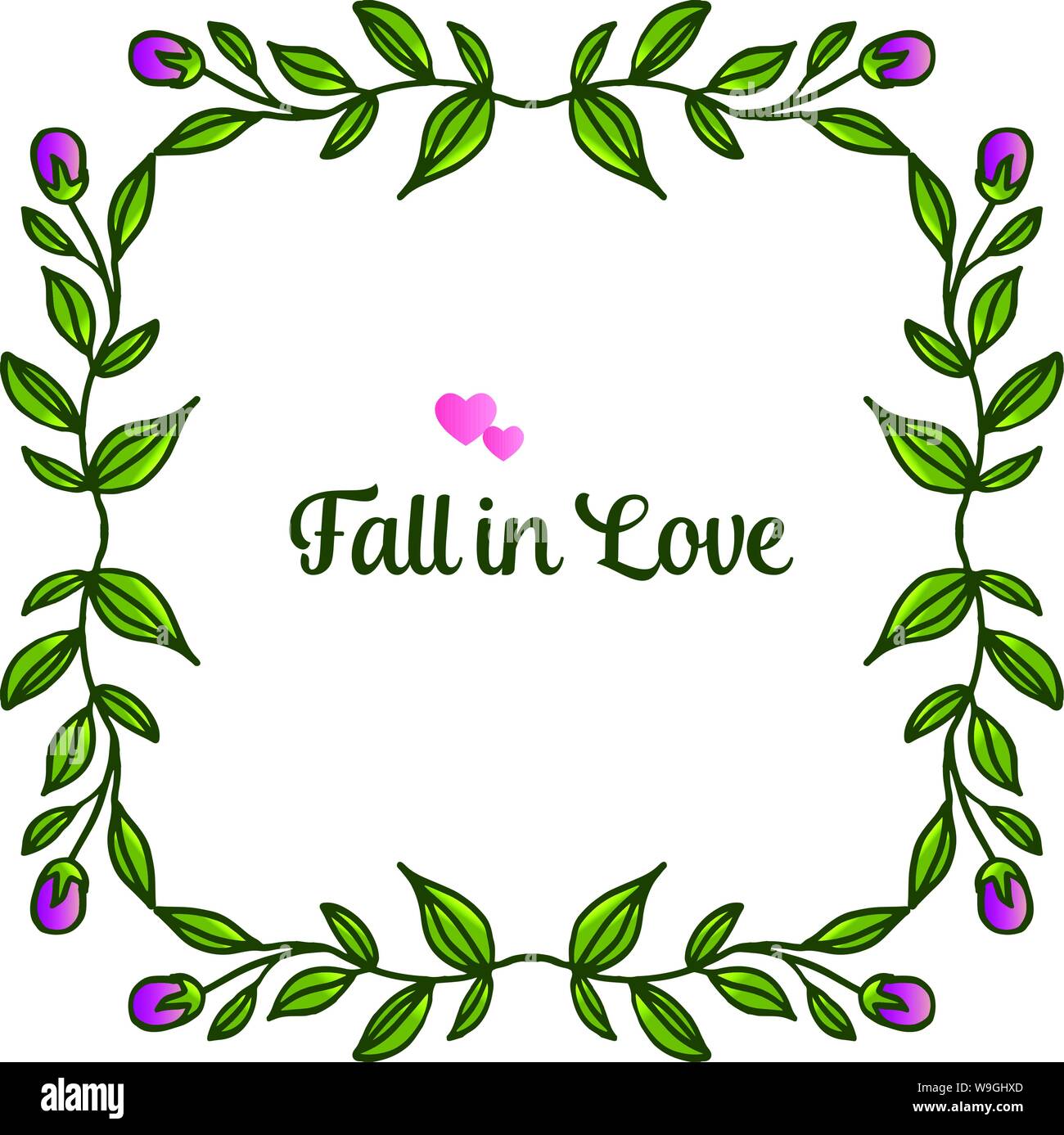 Vintage frame with style unique floral in purple colors, for greeting ...