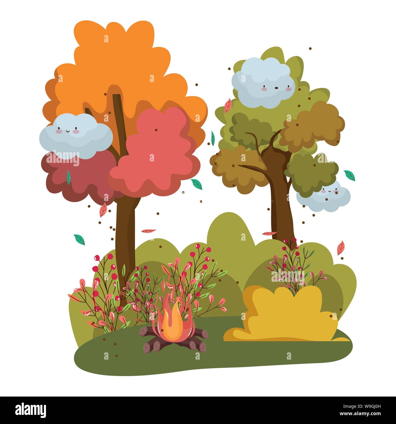 Camp fire design, Flame bonfire hot burn light flammable heat and ...