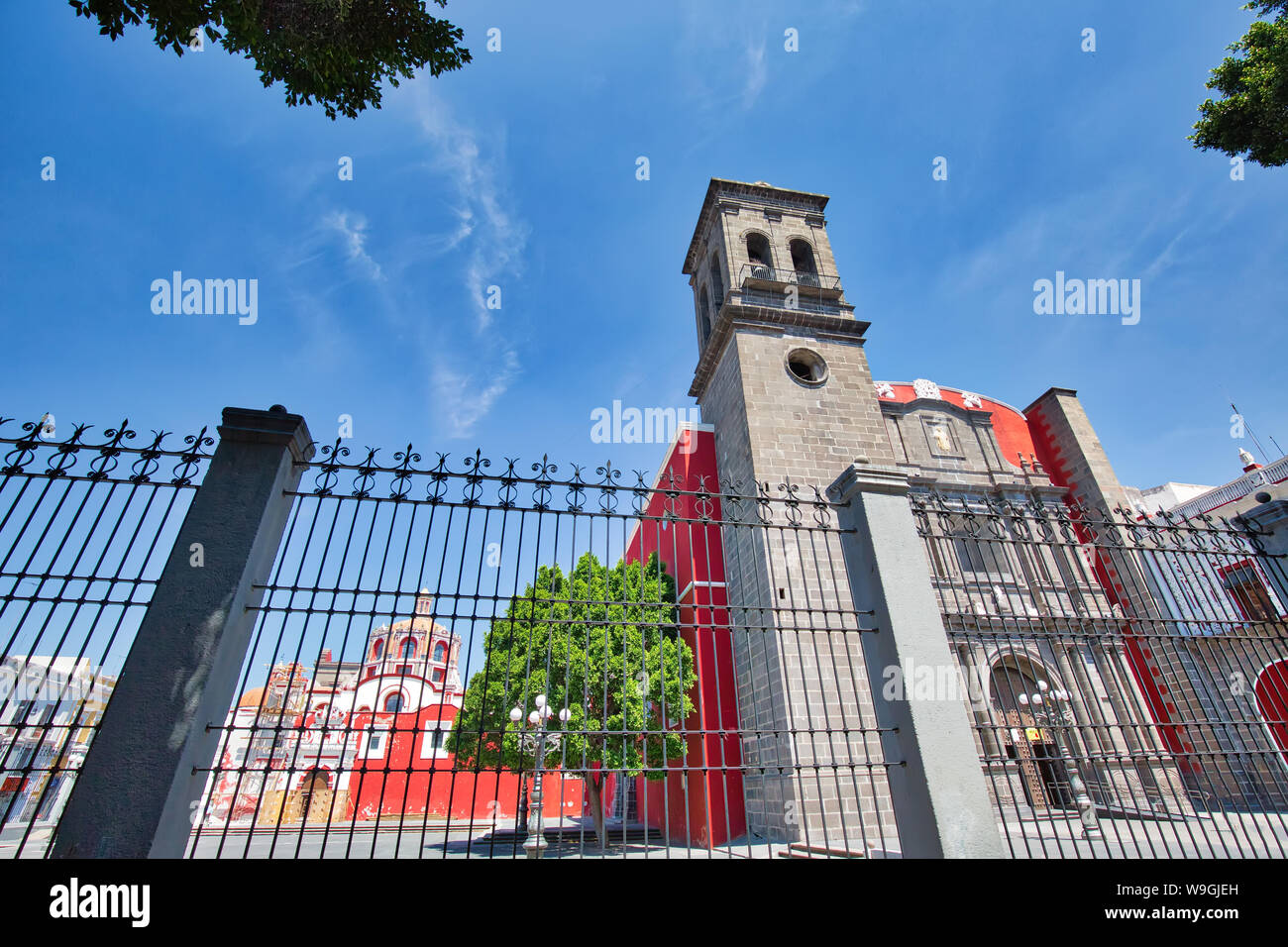 Puebla Santo Domingo Temple And Capilla Del Rosario Church Close To 