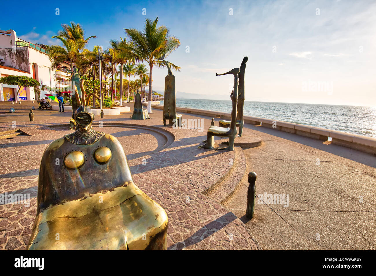 Puerto Vallarta, Mexico20 April, 2018 Famous sculptures on scenic
