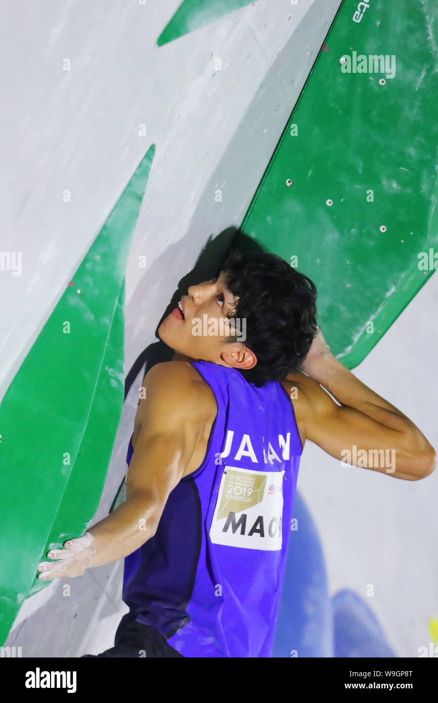 Tokyo, Japan. 13th Aug, 2019. Meichi Narasaki (JPN) Sport Climbing