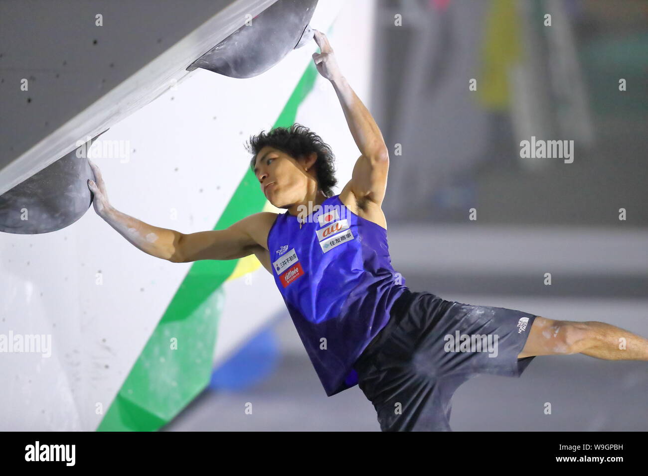 Tokyo, Japan. 13th Aug, 2019. Tomoa Narasaki (JPN) Sport Climbing ...