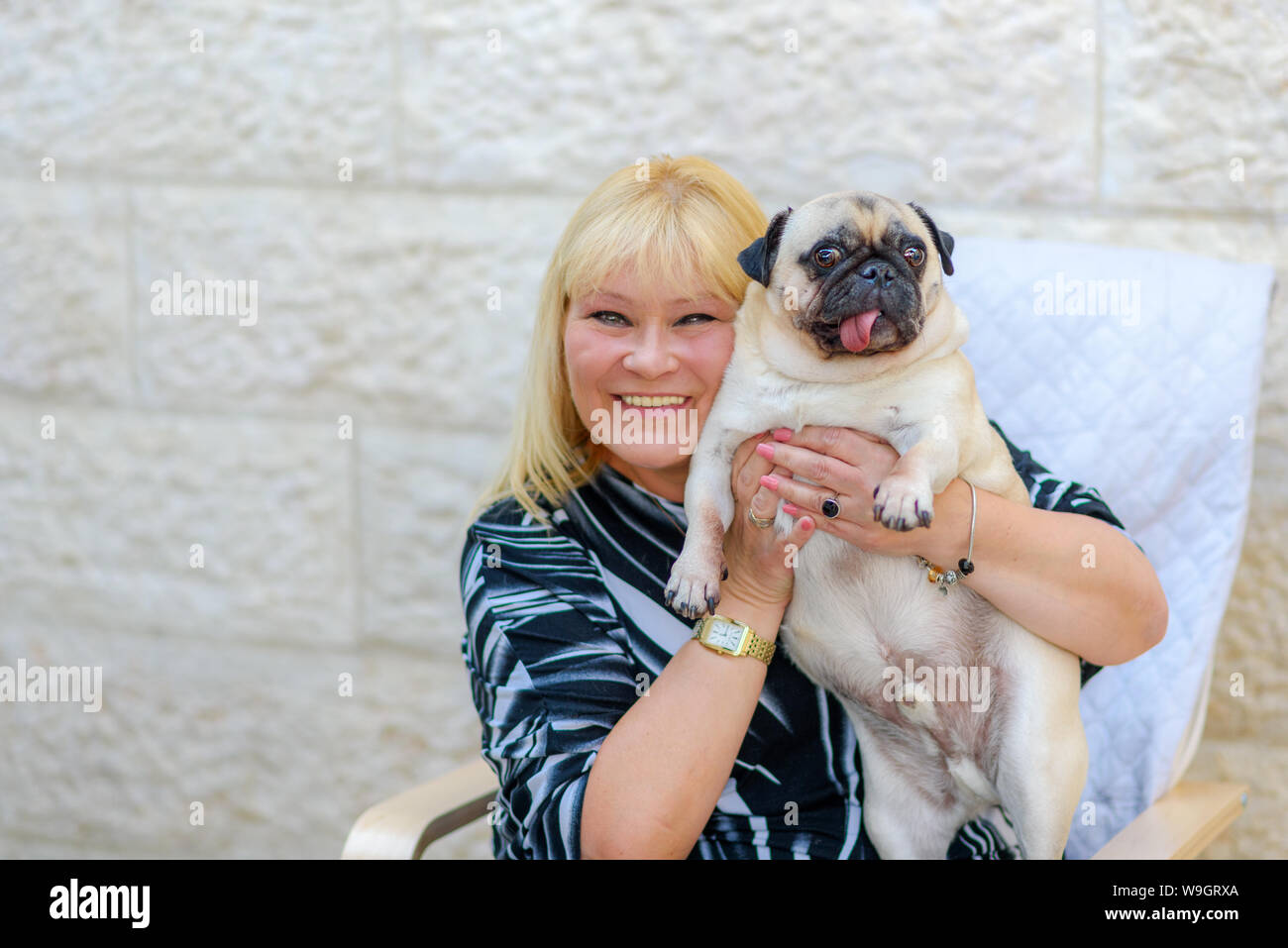 Beautiful Mature Woman Having Fun High Resolution Stock Photography A