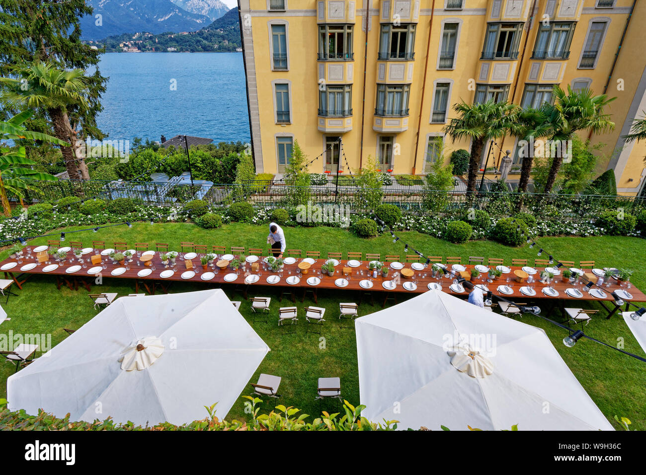 Grand Hotel Tremezzo, Lake Como, Italy Stock Photo