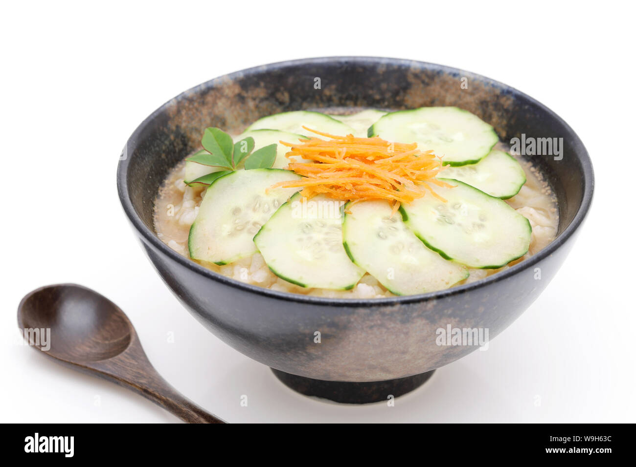 Japanese hiyajiru cold miso soup Stock Photo Alamy