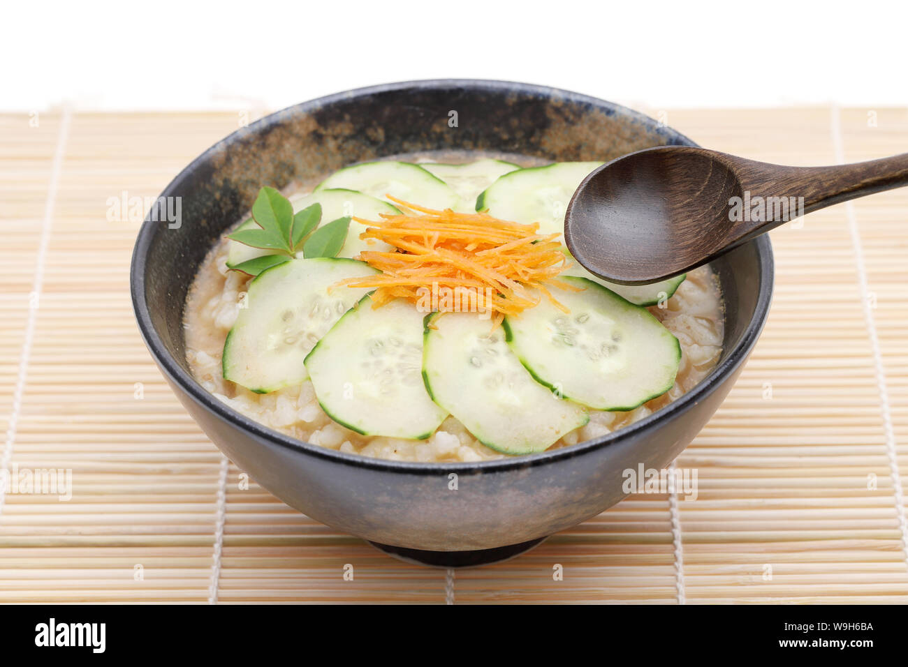 Japanese hiyajiru cold miso soup Stock Photo Alamy