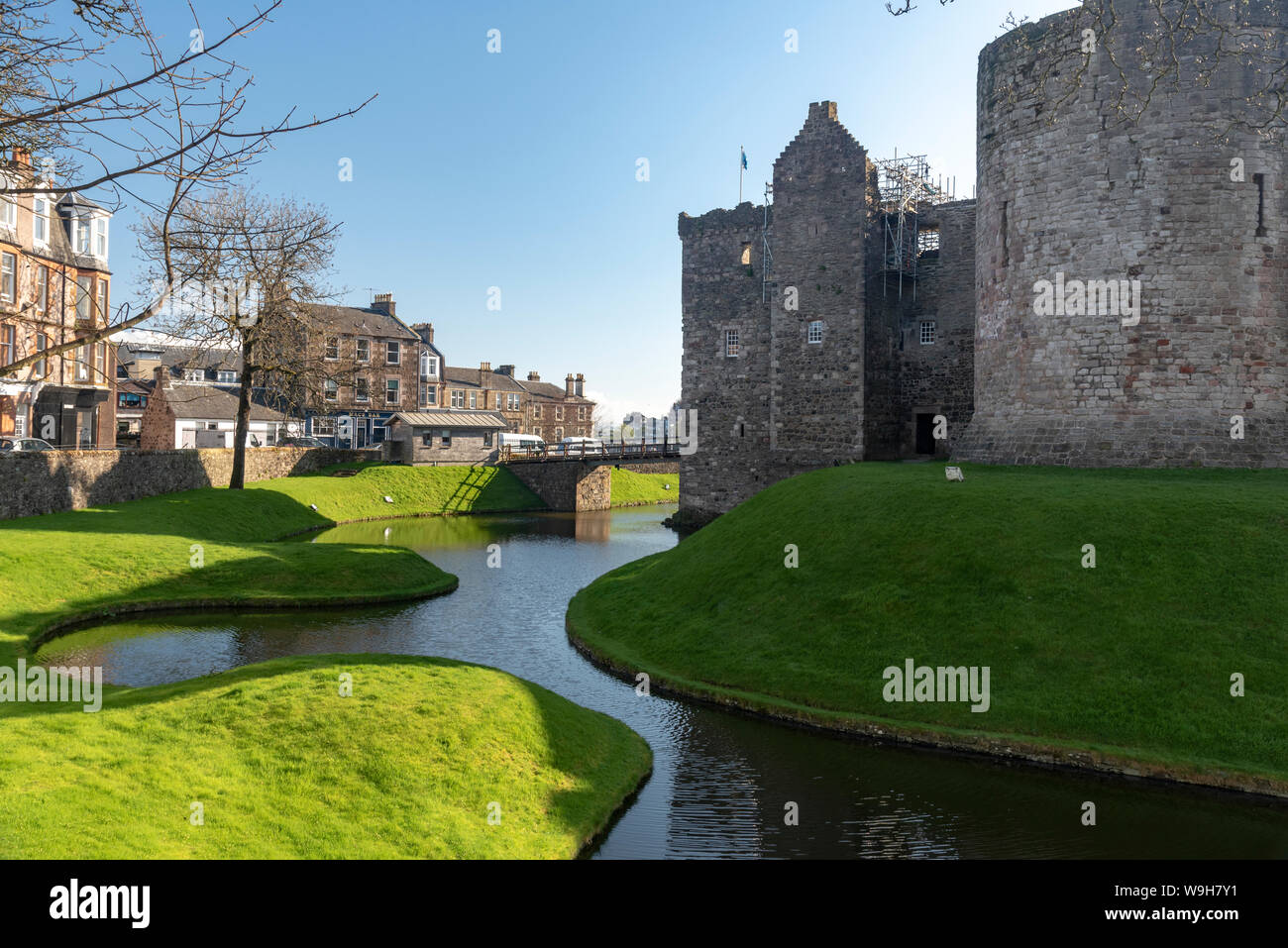 Historic Rothesay castle on the Isle of Bute Stock Photo Alamy