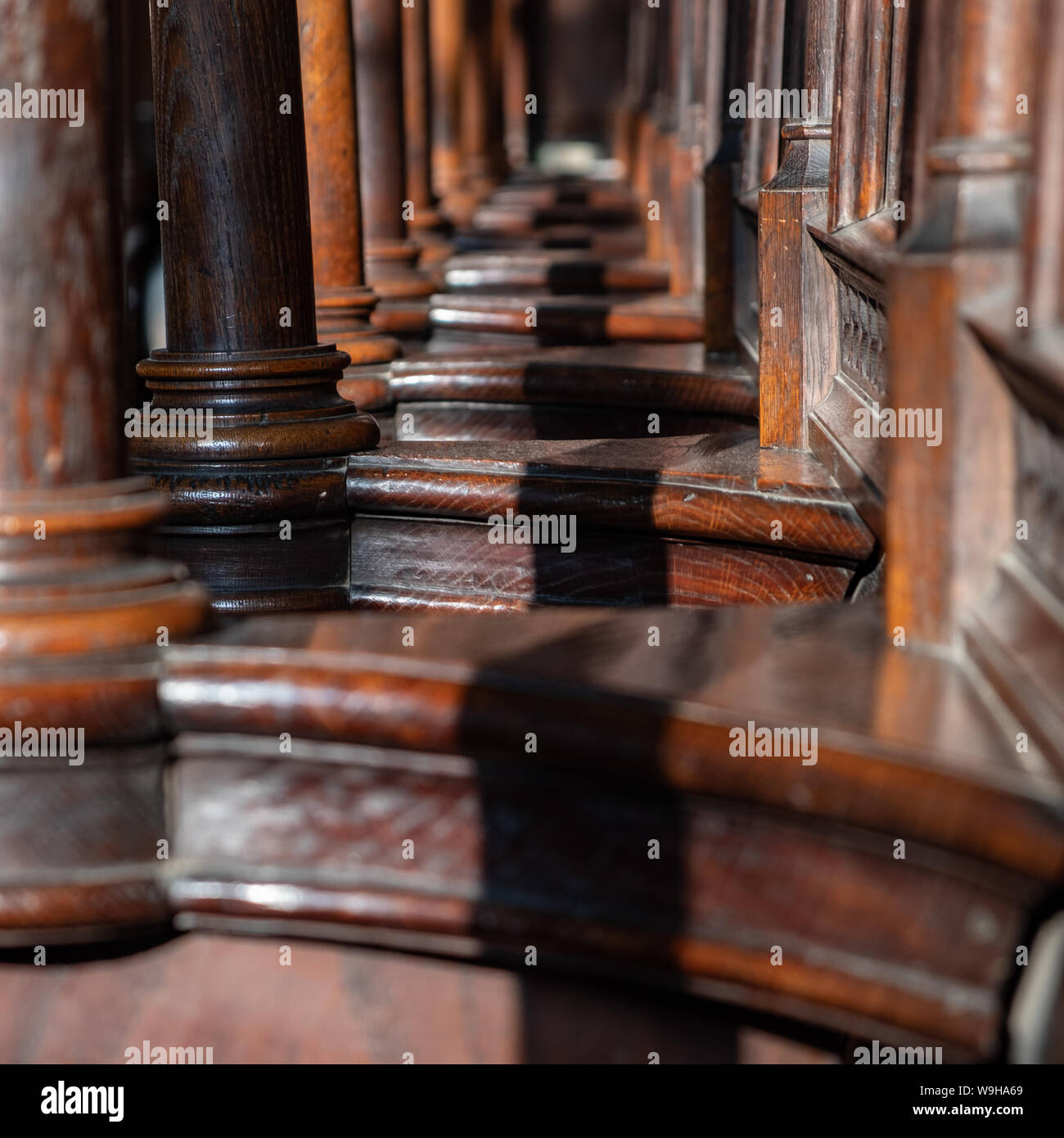 Interior of Peterhouse Chapel, Cambridge Stock Photo