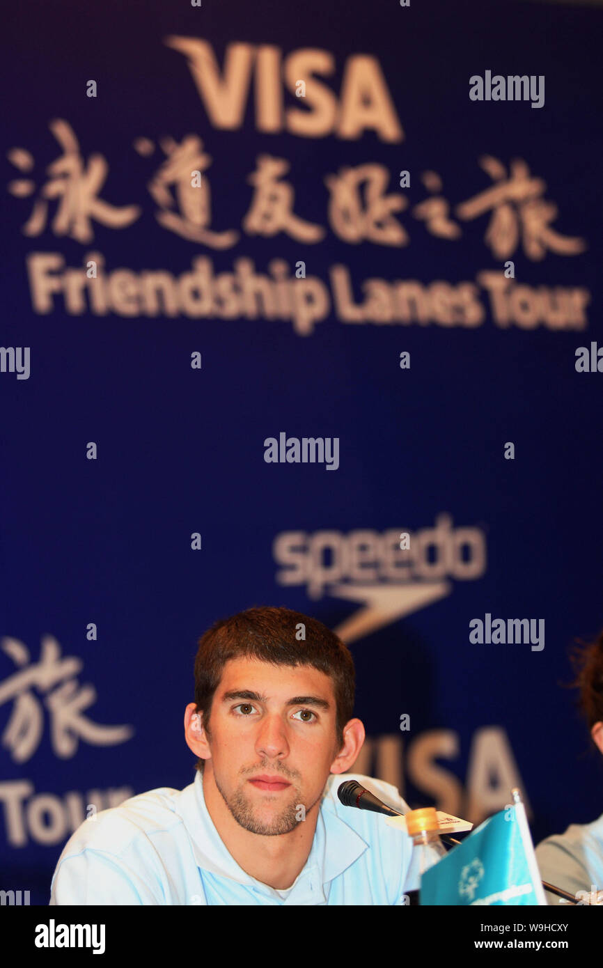 US swimmer Michael Phelps who won a record 7 gold medals in the last