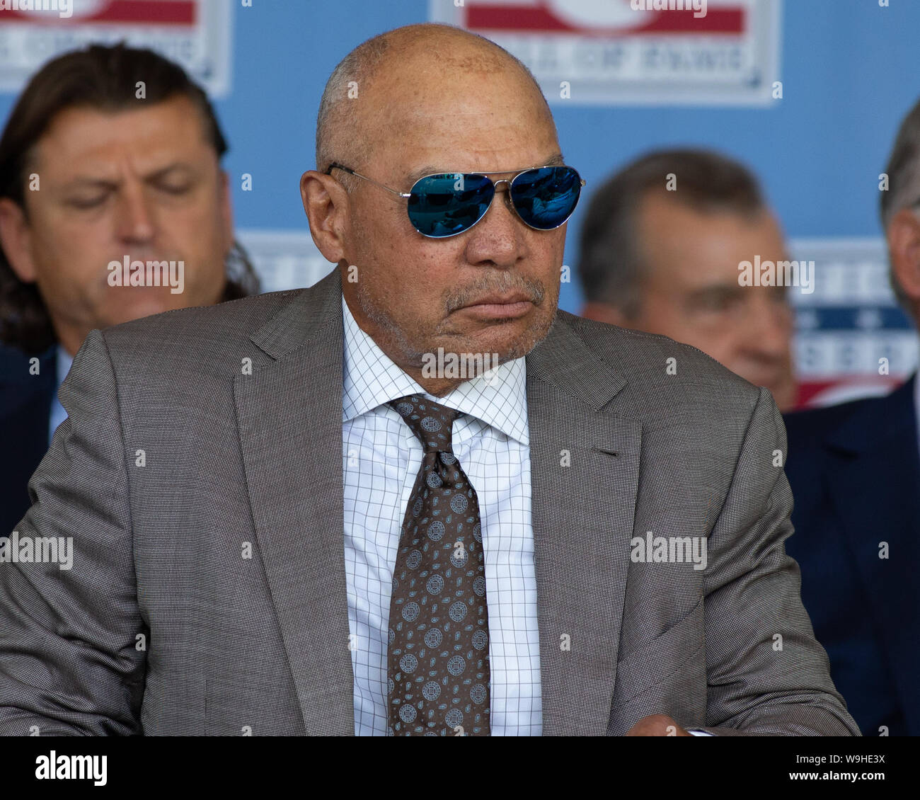 2019 MLB Cooperstown Induction Ceremony - Mariano Rivera, Roy Halladay, Edgar Martinez, Harold Baines, Lee Smith inducted into Baseball Hall of Fame Stock Photo