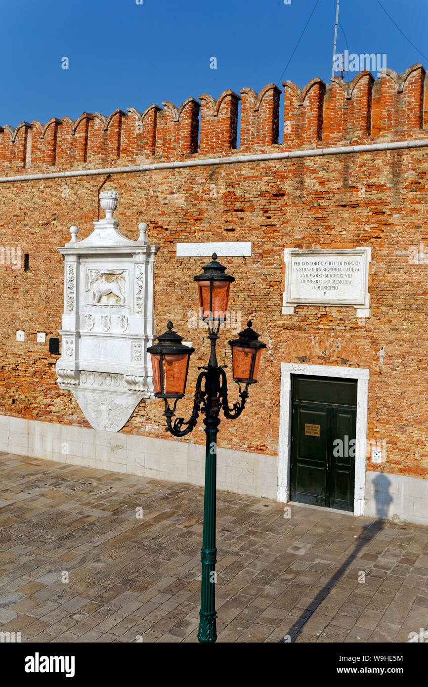 Venetian Arsenal (Arsenale di Venezia), Venice, Italy Stock Photo