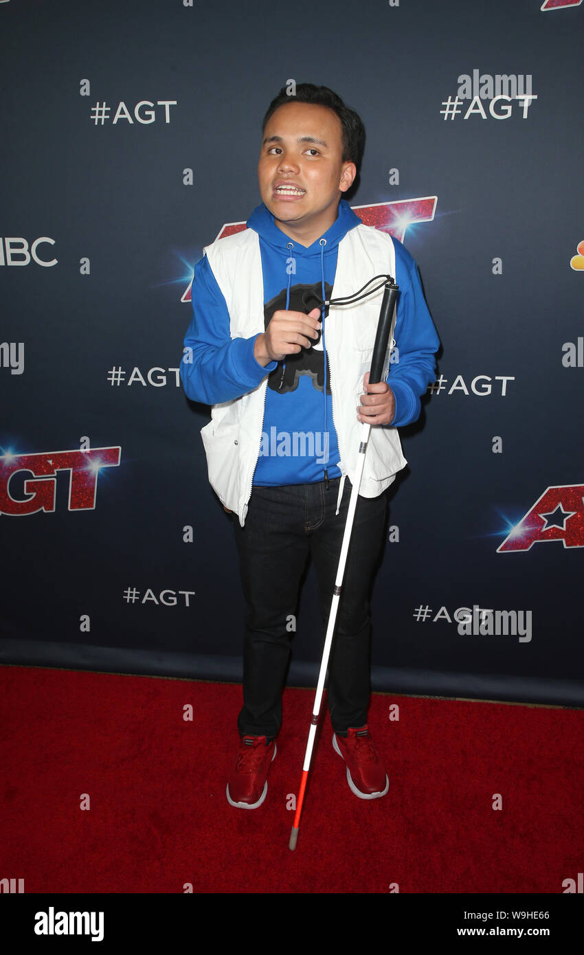 Hollywood, Ca. 13th Aug, 2019. Kodi Lee, at America's Got Talent Season