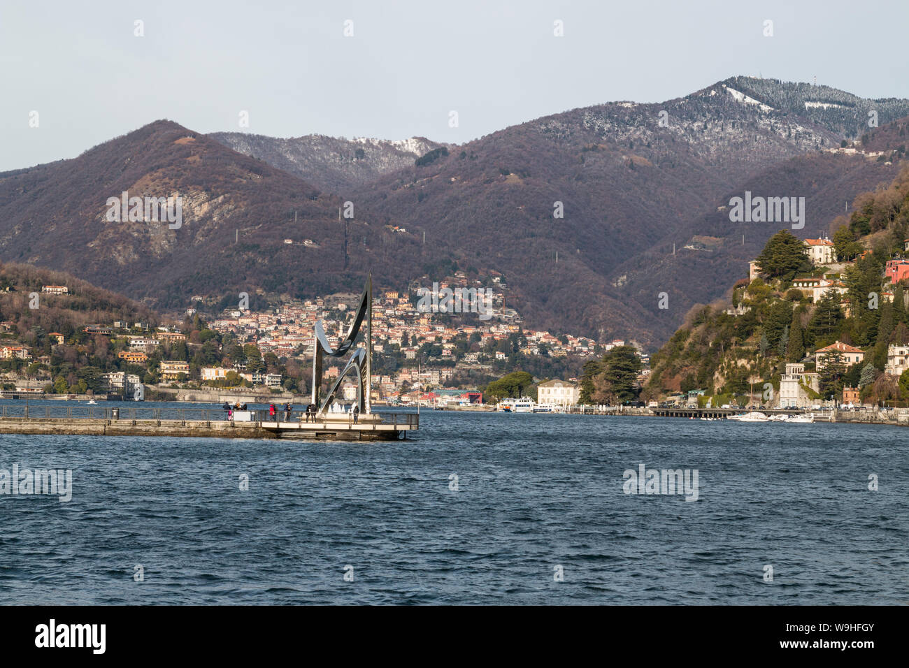 The lakefront of Como, Lake Como, Lombardy, Italy Stock Photo