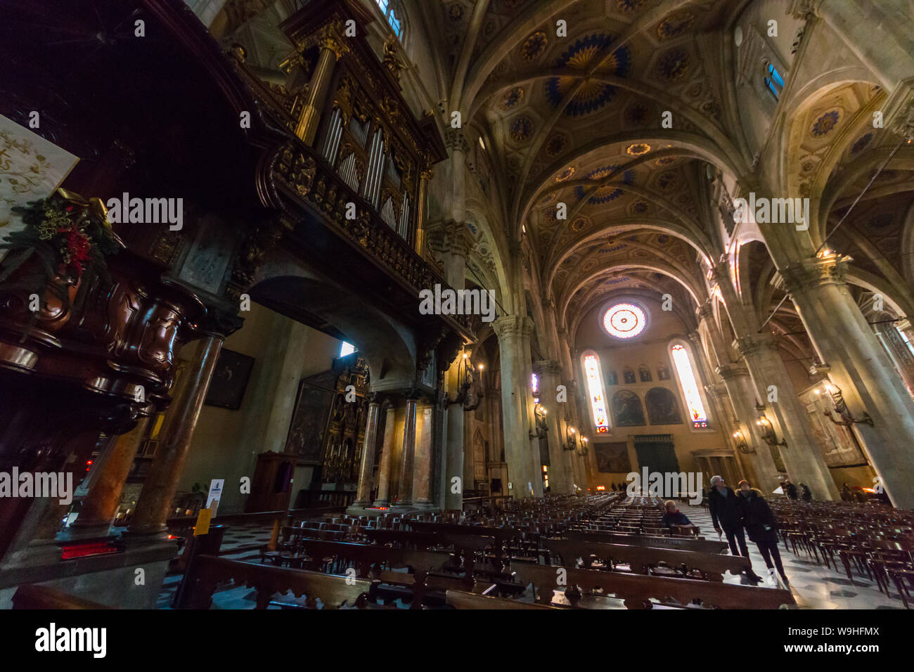 The Cathedral of Santa Maria Assunta, Como, Lombardy, Italy Stock Photo