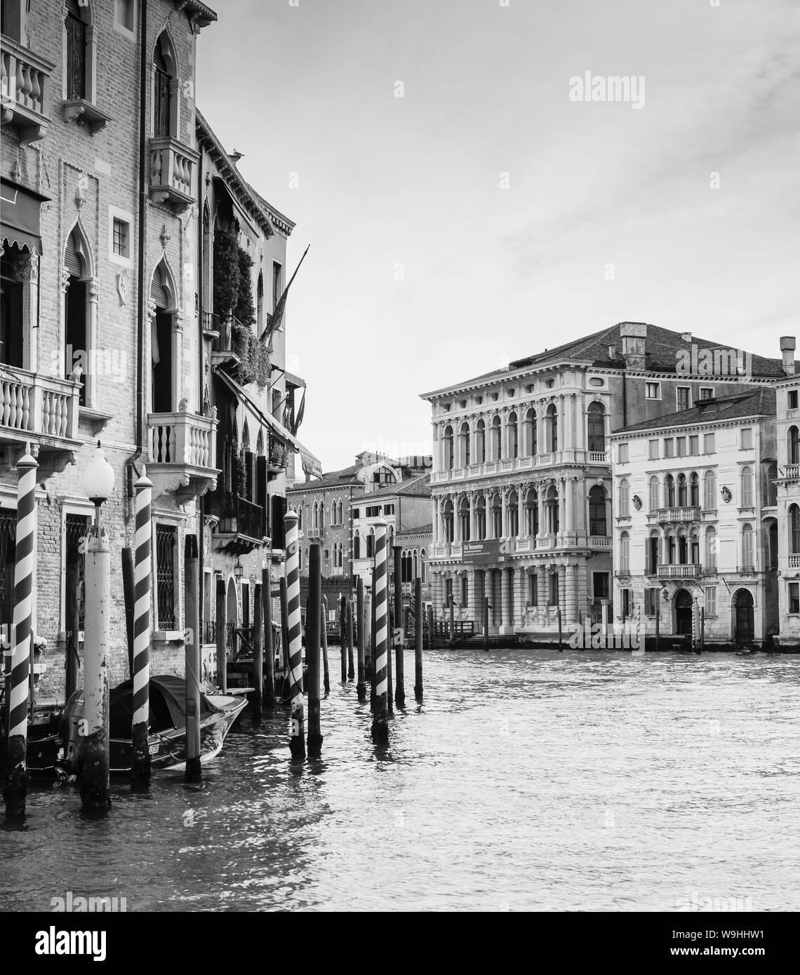 the Ca' Rezzonico on the Grand Canal, Venice Stock Photo