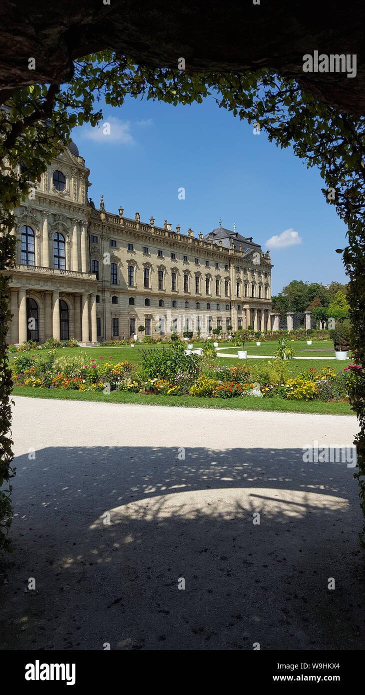 The gardens of the Residenz, Würzburg Stock Photo