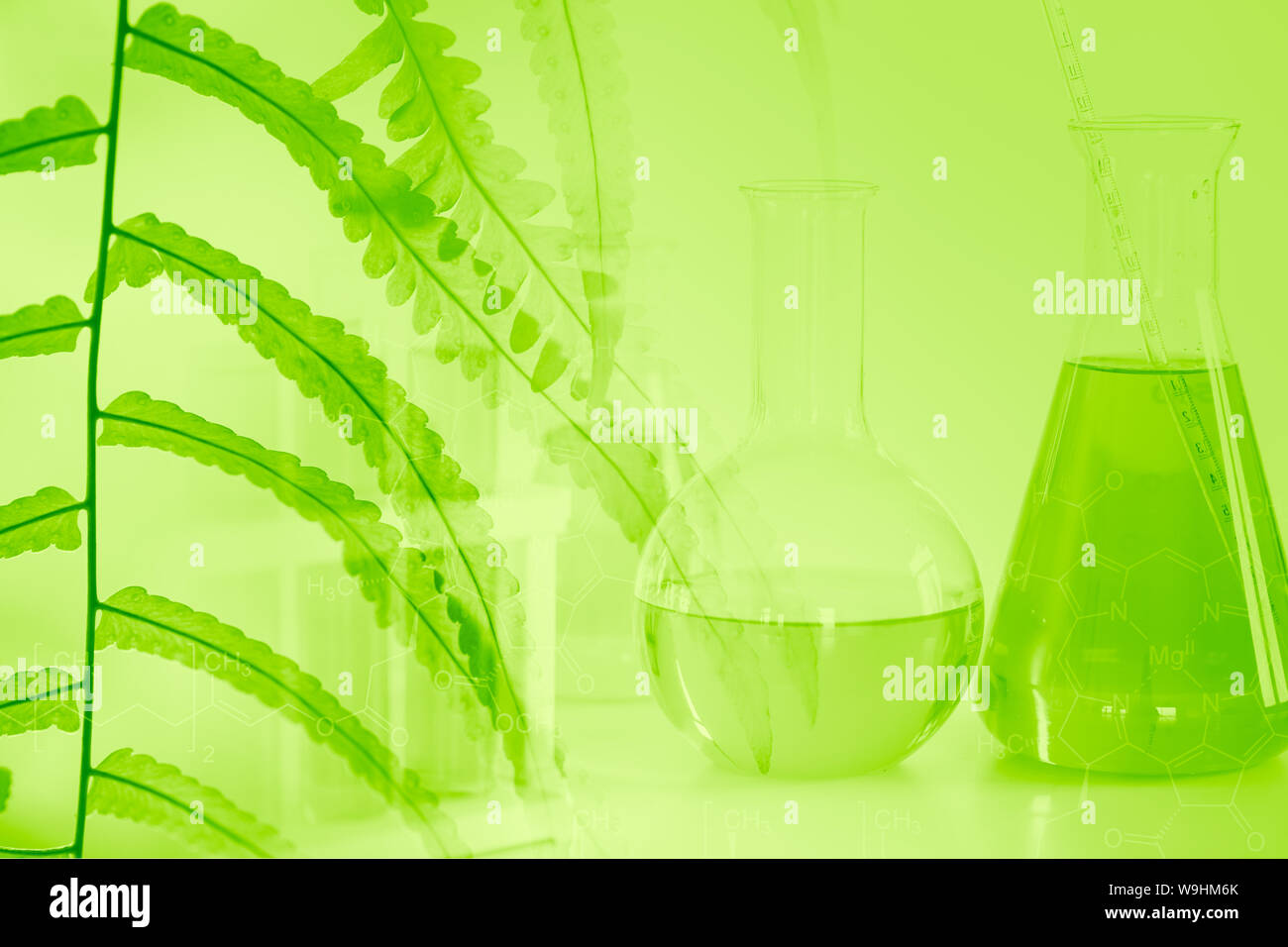 chemistry background green