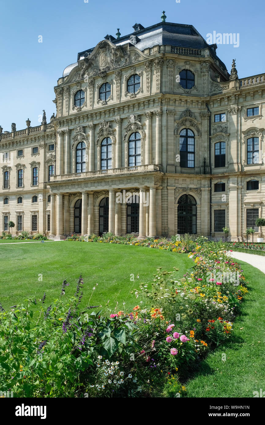 The gardens of the Residenz, Würzburg Stock Photo