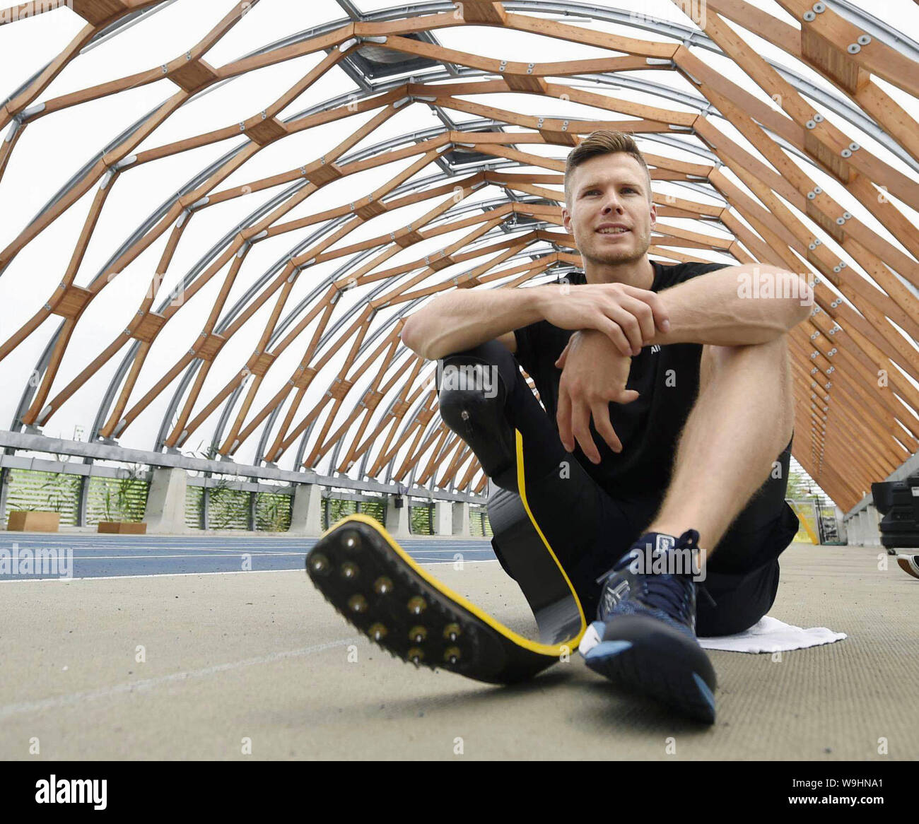 Markus Rehm, a German amputee and long jumper with a carbon-fiber blade ...
