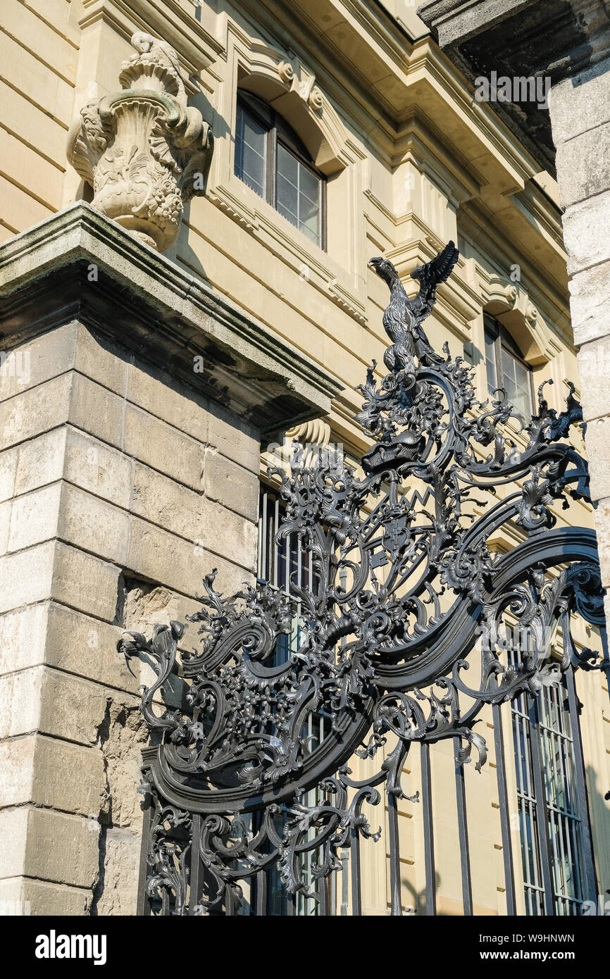 gates of the Würzburg Residenz Stock Photo