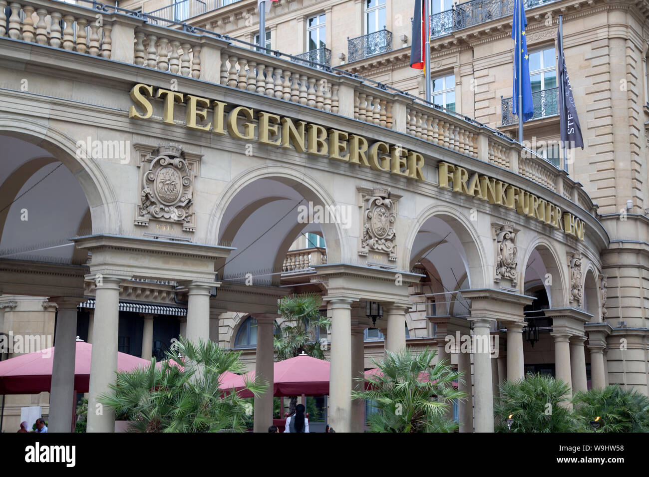Steigenberger Frankfurter Hof Restaurant, Cafe and Hotel; Frankfurt; Germany Stock Photo