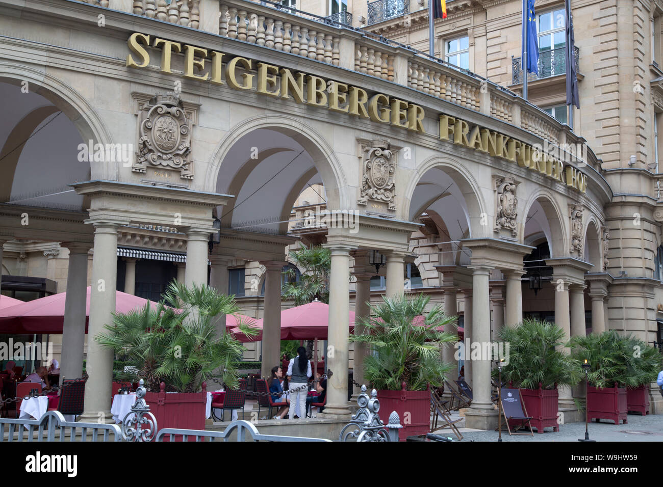 Steigenberger Frankfurter Hof Restaurant and Cafe; Frankfurt; Germany Stock Photo