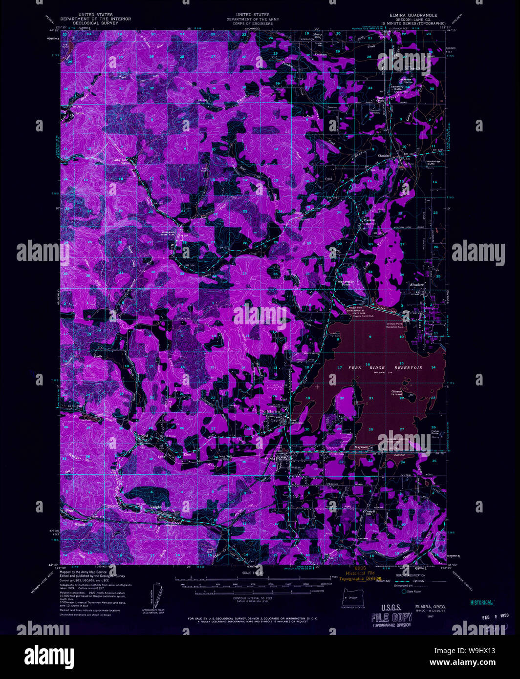 Map of elmira hires stock photography and images Alamy