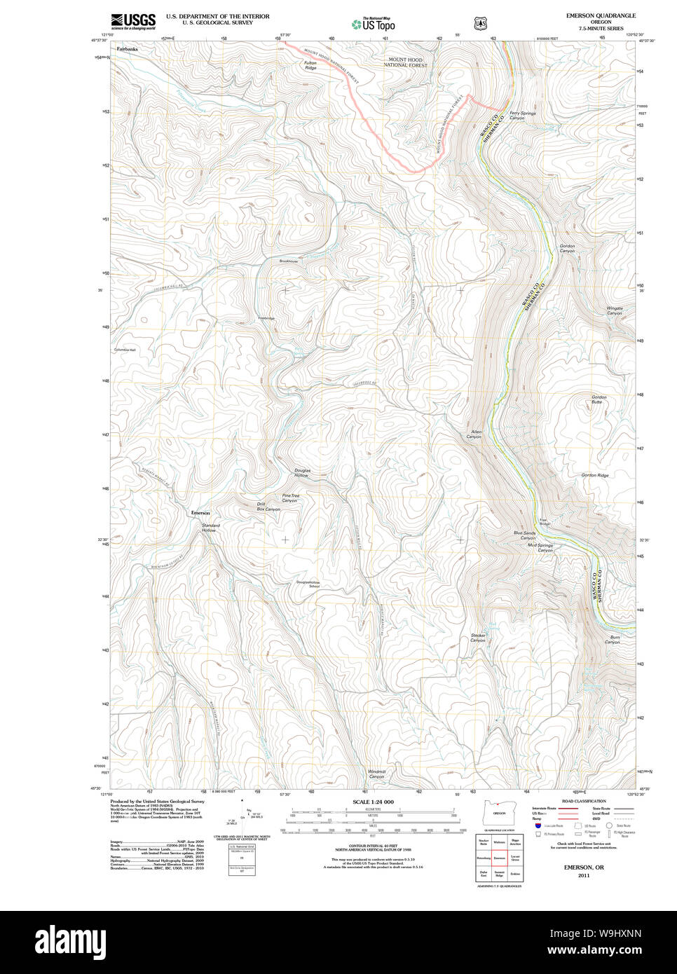 Emerson map Cut Out Stock Images & Pictures Alamy