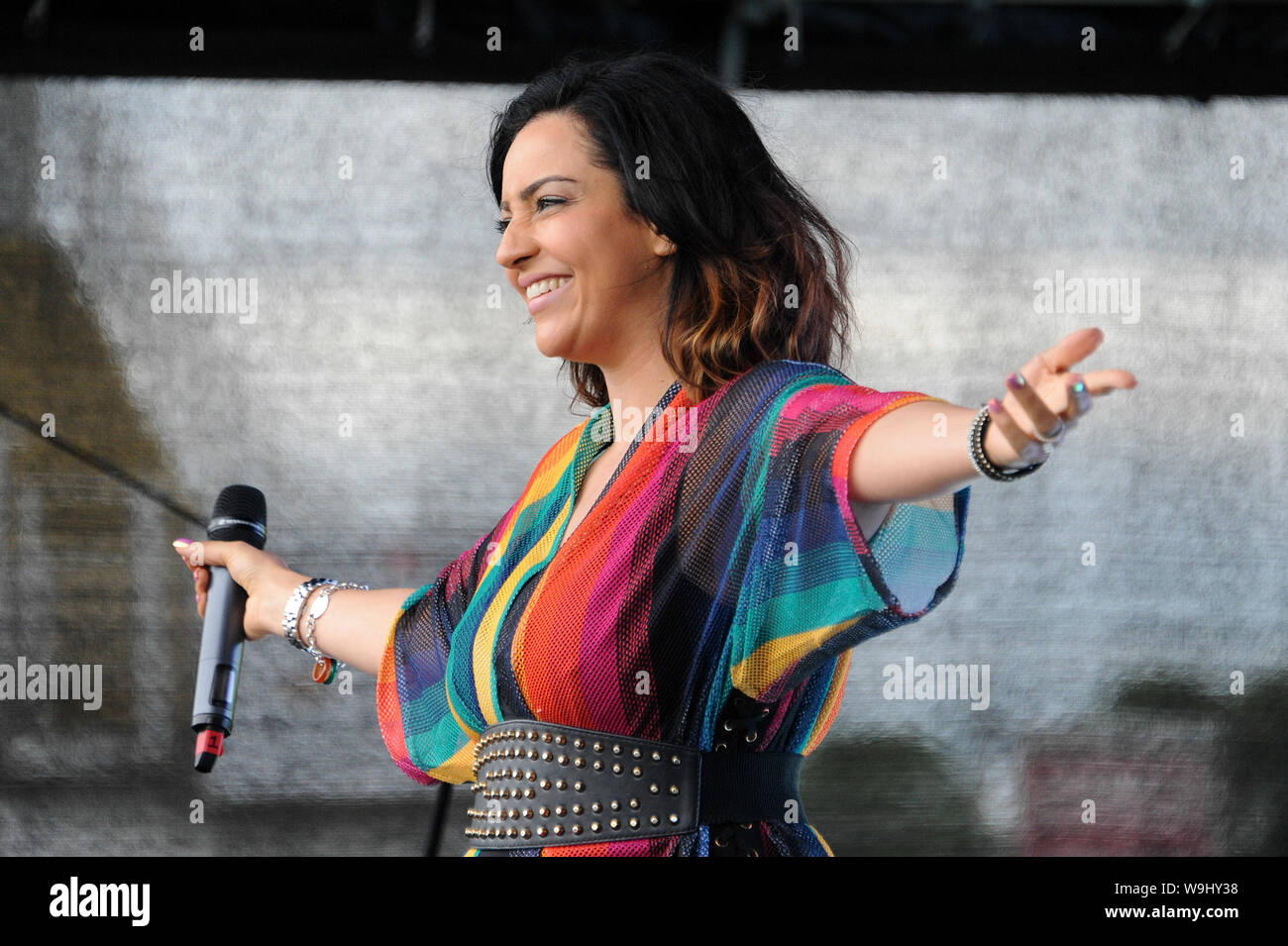 Stadium Music Festival, Edgar Street, Hereford. 25th May, 2019. Sweet Female Attitude performing. Stock Photo