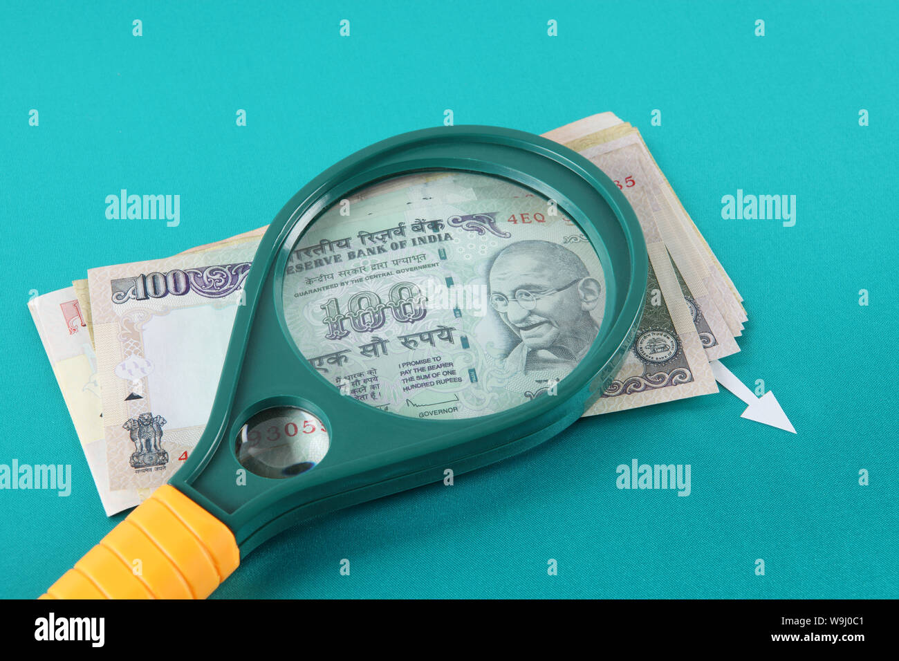 Blue sign indian rupee symbol hi-res stock photography and images - Alamy