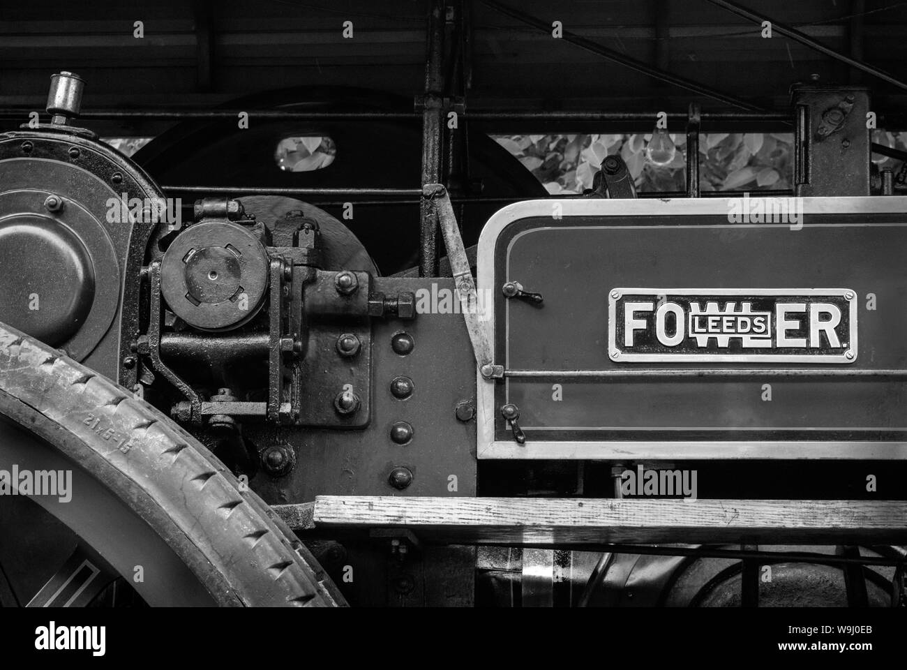 Parts of a steam engine in close-up showing the intricate details of ...