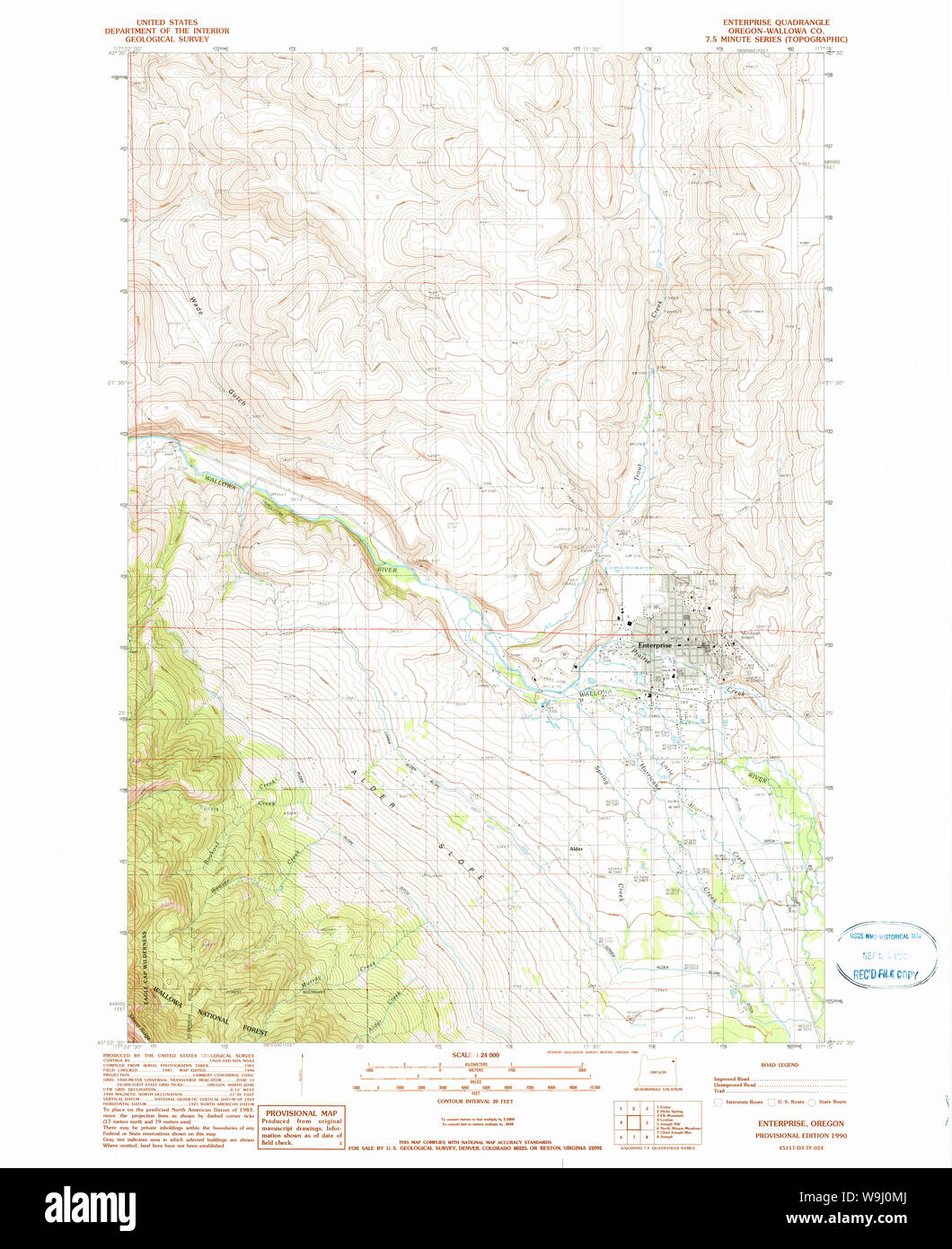 Map of enterprise oregon hi-res stock photography and images - Alamy