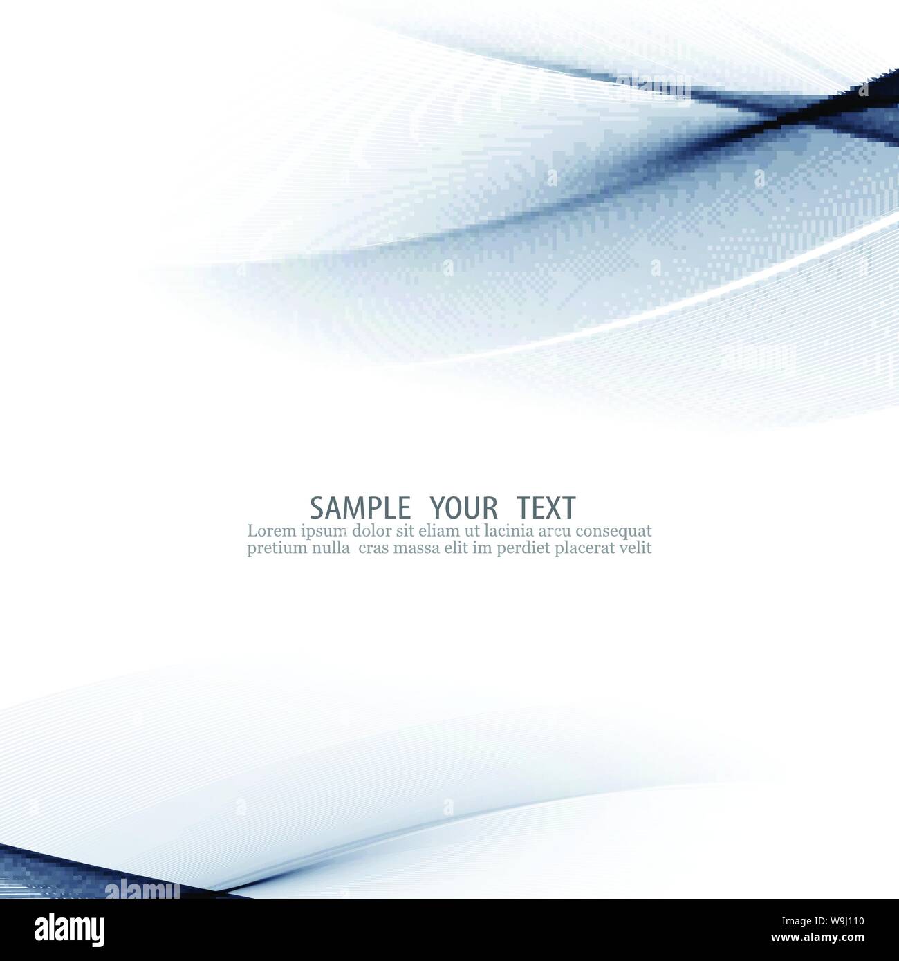 Abstract blue background with smooth lines Stock Vector Image & Art - Alamy