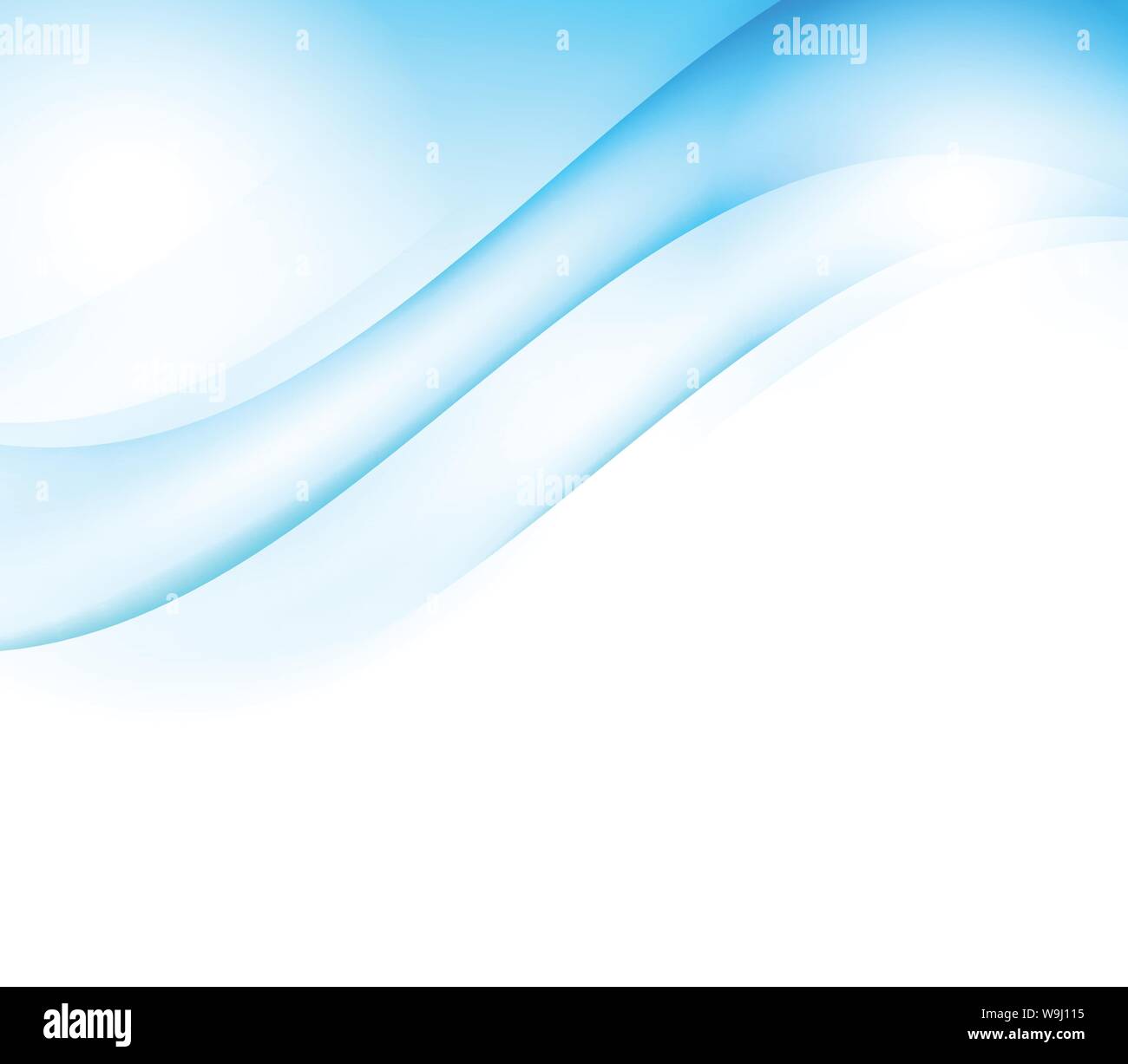 Blue waves .Abstract background Stock Vector