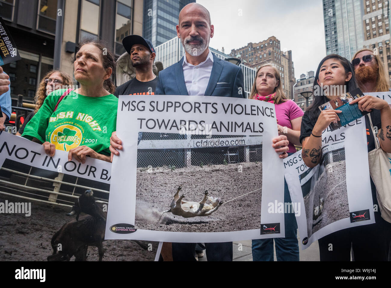 New York, United States. 13th Aug, 2019. Animal rights activists ...