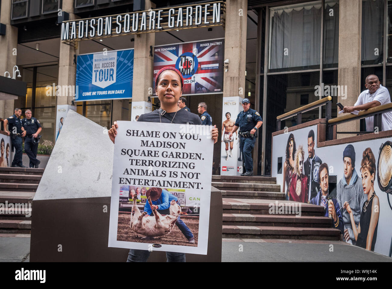 New York, United States. 13th Aug, 2019. Animal rights activists ...