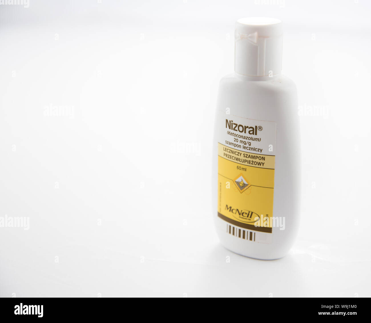 Alloa, Scotland - 14 August 2019: a bottle of anti dandruff shampoo Nizoral  Stock Photo - Alamy