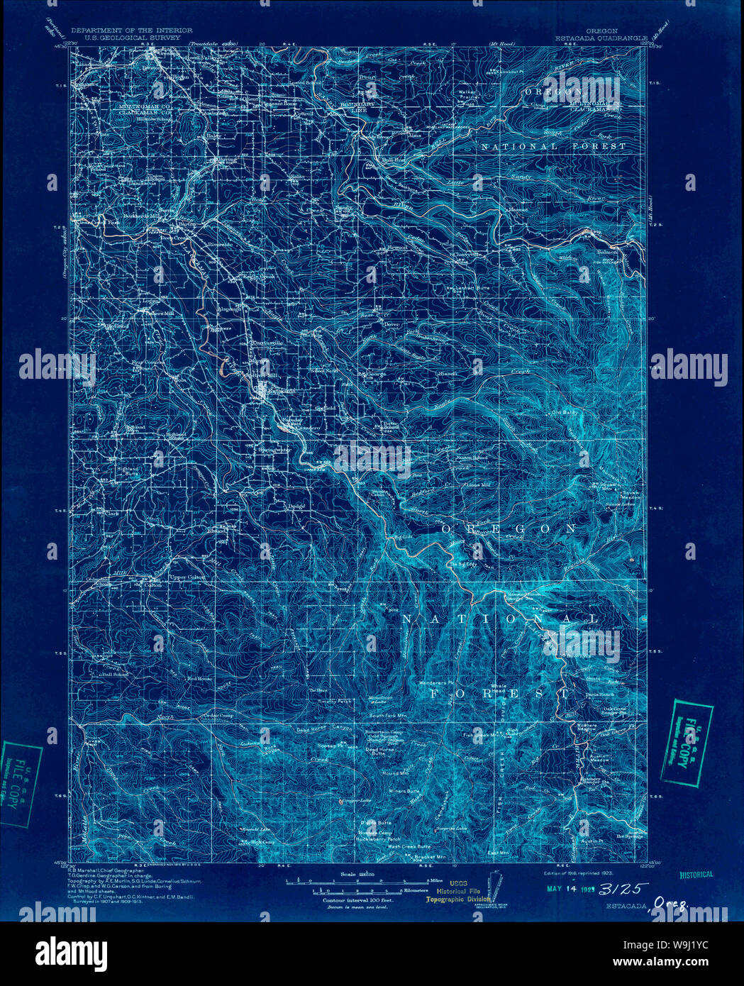 Map of estacada oregon hires stock photography and images Alamy